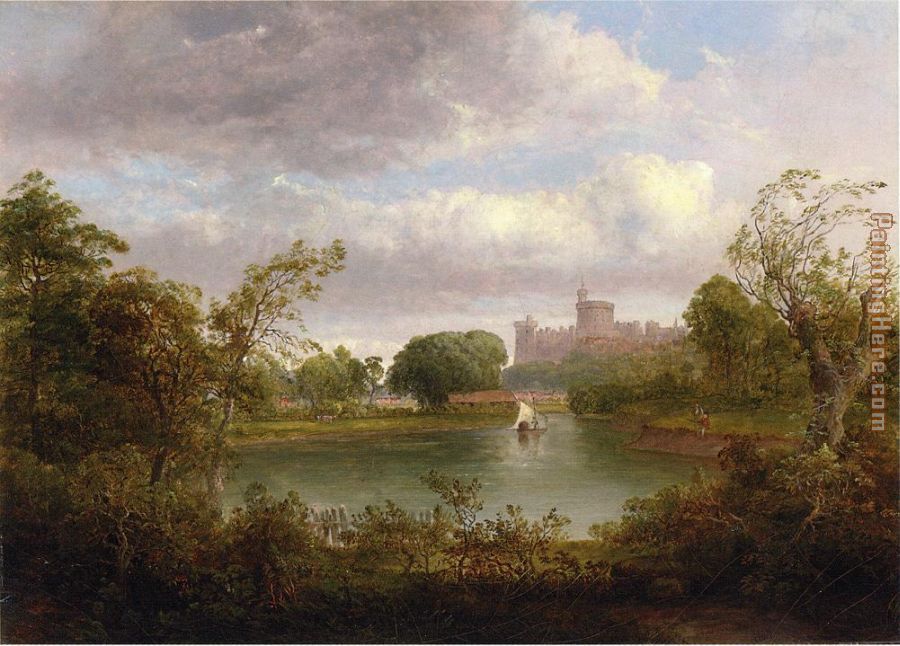 Windsor Castle painting - Thomas Doughty Windsor Castle art painting